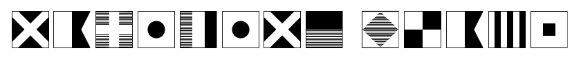 Maritime Flags font